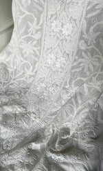 Load image into Gallery viewer, Women&#39;s Lakhnavi Handcrafted Cotton Chikankari Unstitched Kurti Fabric - HON0318055
