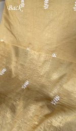 Load image into Gallery viewer, Women's Lakhnavi Handcrafted Mul Chanderi Unstitched Chikankari Full Suit Material - HONC0334957