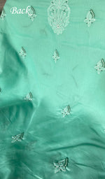 Load image into Gallery viewer, Women's Lakhnavi Handcrafted Cotton Unstitched Chikankari Suit Material - HONC0365121