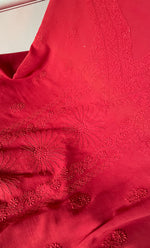 Load image into Gallery viewer, Women&#39;s Lakhnavi Handcrafted Unstitched Cotton Chikankari Suit Material - HONC061625
