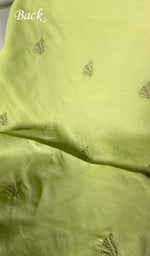 Load image into Gallery viewer, Women&#39;s Lakhnavi Handcrafted Unstitched Cotton Chikankari Suit Material - HONC0316587

