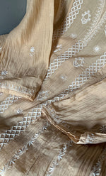 Load image into Gallery viewer, Saziya Women&#39;s Lakhnavi Handcrafted Mul Chanderi Semi - Stitched Kurta And Dupatta Set - HONC0308699
