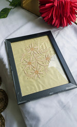 将图像加载到图库查看器中， Elegant Handcrafted Chikankari Wall Frame – HONC0269427
