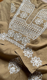 将图像加载到图库查看器中， Women&#39;s Lucknowi Handcrafted Cotton Chikankari Kurti - HONC0301044
