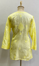 Load image into Gallery viewer, Women&#39;s Lakhnavi Handcrafted Silk Chikankari Top - HONC0176229
