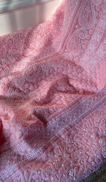 Load image into Gallery viewer, Women&#39;s Lakhnavi Handcrafted Unstitched Cotton Chikankari Suit Material - HONC0294096
