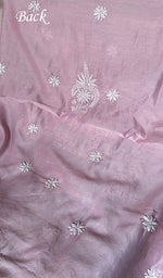 Load image into Gallery viewer, Women's Lakhnavi Handcrafted Chanderi Silk Unstitched Chikankari Full Suit - HONC0340141