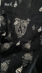 Load image into Gallery viewer, Women's Lakhnavi Handcrafted Pure Organza Chikankari Unstitched Kurta Dupatta Set .