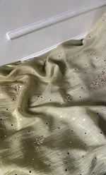 将图像加载到图库查看器中， Women's Lakhnavi Handcrafted Mul Chanderi Unstitched Chikankari Full Suit Material - HONC0328514