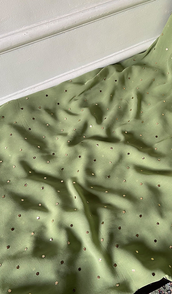 Viscose Georgette Unstitched Chikankari Suit