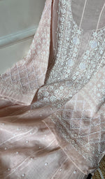 将图像加载到图库查看器中， Maira Women&#39;s Lakhnavi Handcrafted Mul Chanderi Semi - Stitched Anarkali And Dupatta Set - HONC0298068
