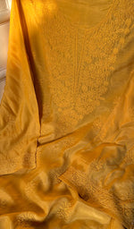 Load image into Gallery viewer, Anabia Women&#39;s Lucknowi Handcrafted Muslin Chikankari Suit Material - HONC0225493
