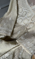 Load image into Gallery viewer, Women&#39;s Lakhnavi Handcrafted Mul Chanderi Semi - Stitched Kurta And Dupatta Set - HONC0298176
