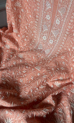 Load image into Gallery viewer, Women&#39;s Lakhnavi Handcrafted Maheshwari Mul Chanderi Unstitched Kurta And Dupatta Set- HONC0278911
