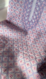 Load image into Gallery viewer, Women&#39;s Lakhnavi Handcrafted Cotton Chikankari Suit Material - HONC0291811
