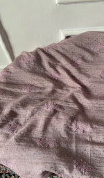 Load image into Gallery viewer, Women's Lakhnavi Handcrafted Mul Chanderi Unstitched Kurta And Dupatta Set - HONC0320358