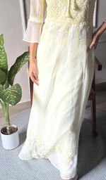 Load image into Gallery viewer, Aadab Women&#39;s Lucknowi Handcrafted Faux-Georgette Chikankari Anarkali Dress - NC038930

