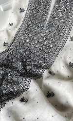 Load image into Gallery viewer, Women&#39;s Lakhnavi Handcrafted Mul Chanderi Unstitched Kurta And Dupatta Set- HONC0321263
