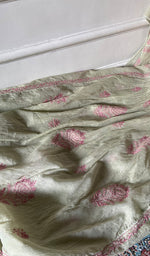 Load image into Gallery viewer, Women's Lakhnavi Handcrafted Mul Chanderi Unstitched Chikankari Full Suit - HONC0284754
