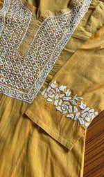 Load image into Gallery viewer, Women&#39;s Lucknowi Handcrafted Cotton Chikankari Kurti - HONC0301040
