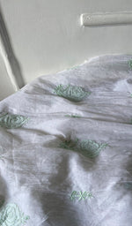 Load image into Gallery viewer, Women's Lakhnavi Handcrafted Mul Chanderi Semi - Stitched Kurta And Dupatta Set - HONC0294982