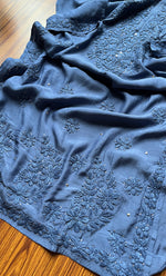 Load image into Gallery viewer, Women&#39;s Lakhnavi Handcrafted Muslin Chikankari Kurti - HONC0175667
