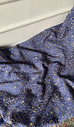 Load image into Gallery viewer, Women's Lakhnavi Handcrafted Unstitched Munga Silk Chikankari Kurta And Dupatta Set- HONC0357039
