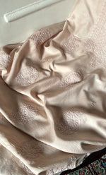 将图像加载到图库查看器中， Women's Lucknowi Handcrafted Chanderi Silk Chikankari Full Suit Material - HONC0322709