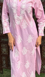 Load image into Gallery viewer, Anam Women&#39;s Lucknowi Handcrafted Cotton Chikankari Kurti - HONC0217259
