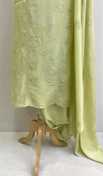 将图像加载到图库查看器中， Women&#39;s Lucknowi Handcrafted Muslin Chikankari Suit Material - HONC0146099
