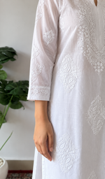 Women's Lucknowi Handcrafted Cotton Chikankari Kurti - HONC0207352