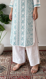Women's Lucknowi Handcrafted Cotton Chikankari Kurti- HONC392426
