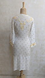 将图像加载到图库查看器中， Women&#39;s Lakhnavi Handcrafted Pure Chiffon Chikankari Kurti - NC0902
