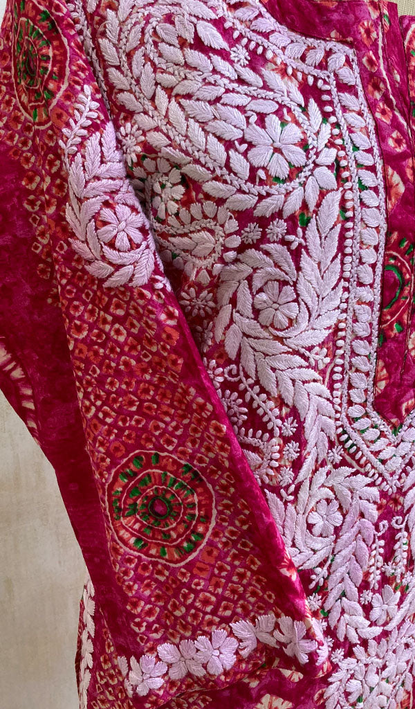 Women's Lakhnavi Handcrafted Cotton Chikankari Kurti - NC070061