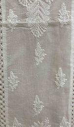 将图像加载到图库查看器中， Women&#39;s Lucknowi Handcrafted Cotton Chikankari Top - HONC030218