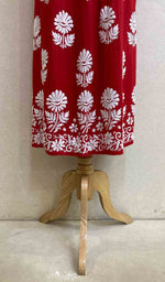 将图像加载到图库查看器中， Women&#39;s Lucknowi Handcrafted Modal Cotton Chikankari Dress - HONC051221