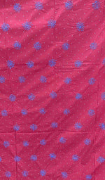 将图像加载到图库查看器中， Lakhnavi 手工制作的 Chikankari 棉质床单套装 - HONC043447
