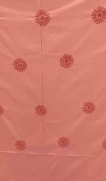 将图像加载到图库查看器中， Lakhnavi 手工制作的 Chikankari 棉质床单套装 - HONC043443
