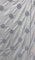 Load image into Gallery viewer, Lakhnavi Handcrafted Cotton Chikankari Bedsheet Set - HONC043428
