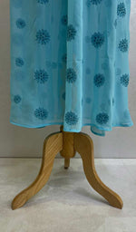 将图像加载到图库查看器中， Aidah Women&#39;s Lakhnavi Handcrafted Faux-Georgette Chikankari  Anarkali Dress - HONC038987

