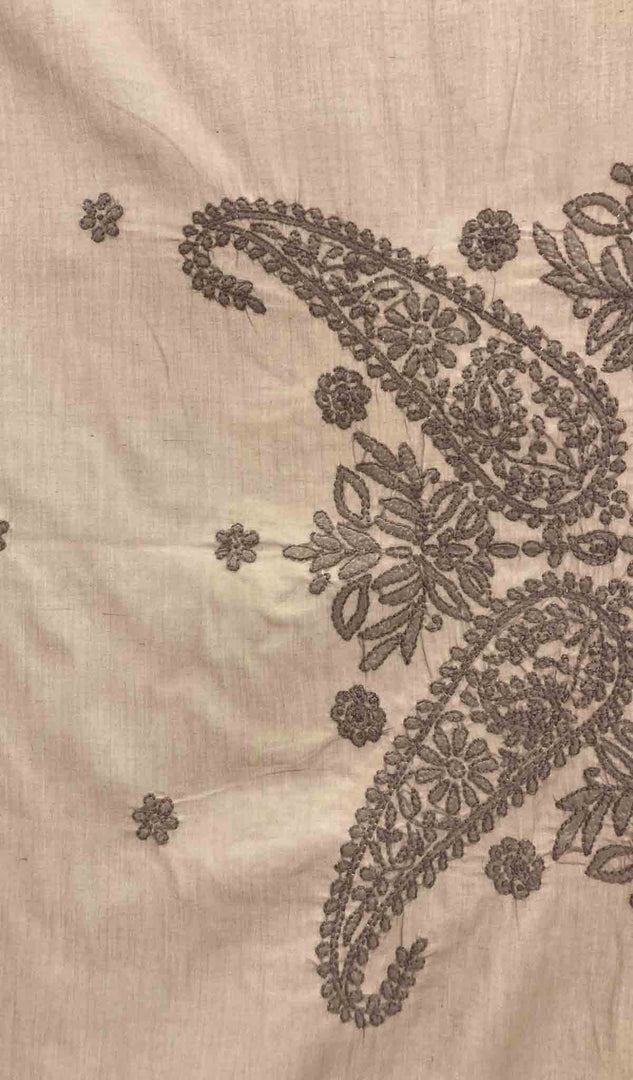 Lakhnavi Handcrafted Cotton Chikankari Table Cover - HONC041274