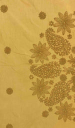 将图像加载到图库查看器中， Lakhnavi 手工制作的棉质 Chikankari 桌布 - HONC041200