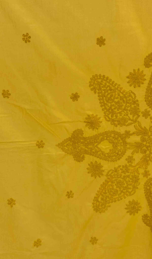 Lakhnavi Handcrafted Cotton Chikankari Table Cover - HONC041247