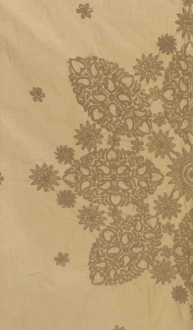 Lakhnavi Handcrafted Cotton Chikankari Table Cover - HONC041201
