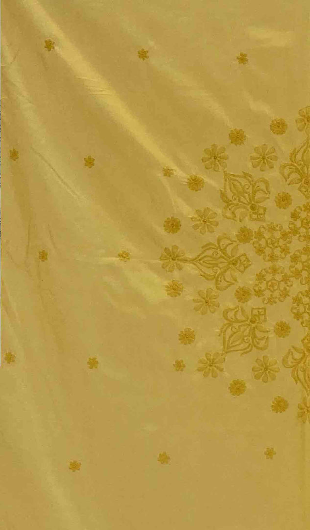 Lakhnavi Handcrafted Cotton Chikankari Table Cover - HONC041254