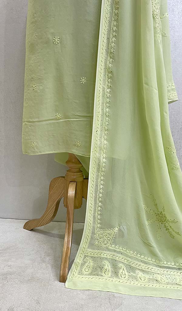 Beautiful Woolen Suit fabric with printed Kani patterns & swarovski st –  India1001.com