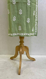 Load image into Gallery viewer, Women&#39;s Lakhnavi Handcrafted Linen Cotton Chikankari Kurti - HONC093744