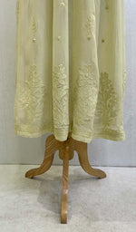 将图像加载到图库查看器中， Women&#39;s Lakhnavi Handcrafted Viscose Georgette Chikankari Bajirao Dress - HONC098672
