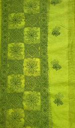 Load image into Gallery viewer, لکھنؤی ہاتھ سے تیار کردہ کوٹا کاٹن چکنکاری دوپٹہ - Honc0120272
