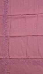 将图像加载到图库查看器中， Lucknowi 手工制作 Pashmina Chikankari 披肩 - Honc0103832

